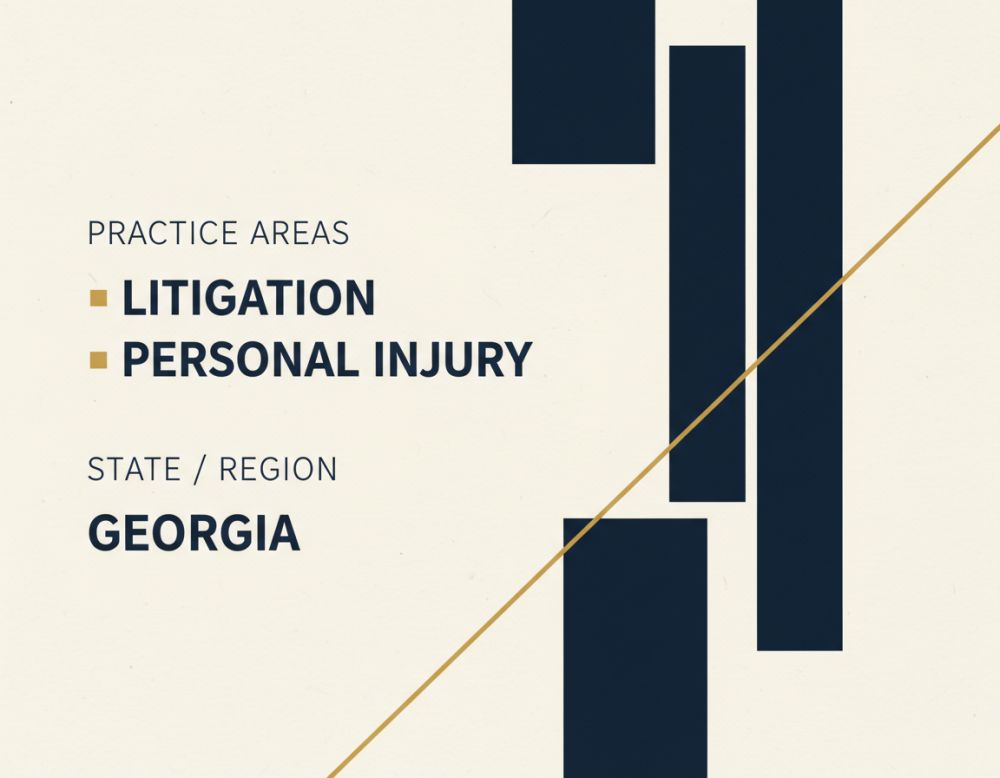 Highly Profitable, Brand-Forward Personal Injury Litigation Law Firm with Exceptional Reviews & Scalable Operations - Georgia