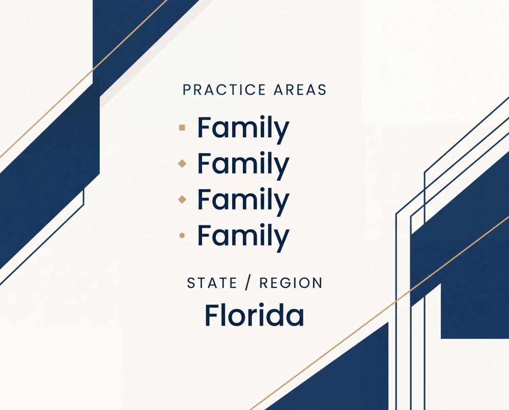 Growth-Oriented Florida Family Law Firm Seeking Acquisition or Affiliation Partners Statewide