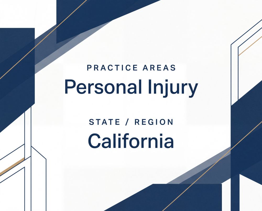 Top Bay Area Personal Injury Practice for Acquisition — Retirement Sale, Turnkey Operation Since 1999