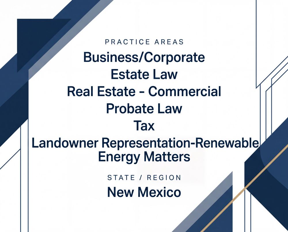 Established Estate Planning, Probate & Business Law Practice in Eastern New Mexico — Retirement Sale