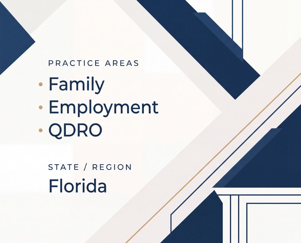 Highly Profitable QDRO & Retirement Plan Family Law Practice | Florida & Georgia | $2.5M Revenue